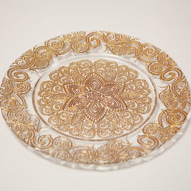 Charger Plate Royal Design Gold 0294