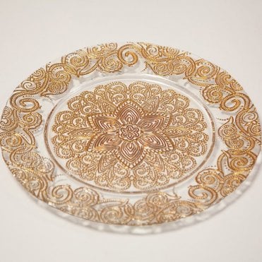Charger Plate Royal Design Gold 0294
