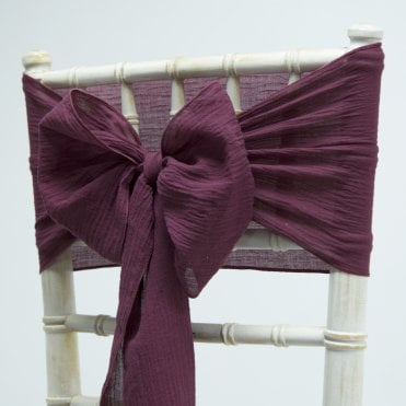 Cheesecloth Sash Berry