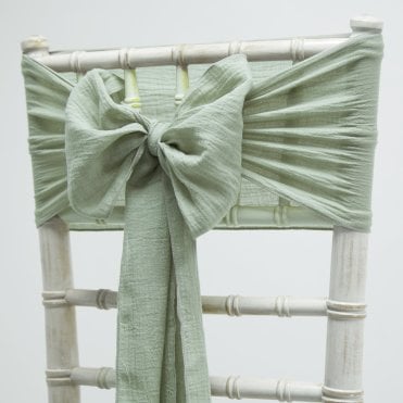 Cheesecloth Sash Dusky Sage