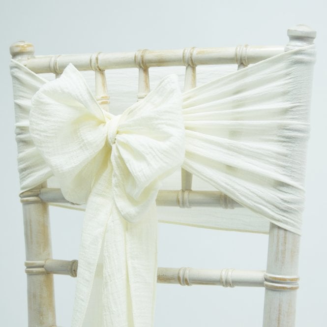 Cheesecloth Sash Ivory