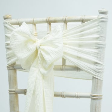 Cheesecloth Sash Ivory