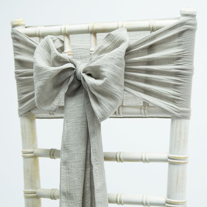 Cheesecloth Sash Light Grey