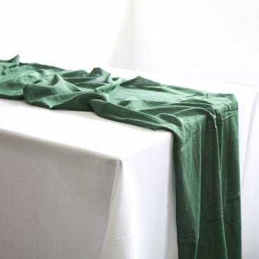Cheesecloth Table Runner Hunter