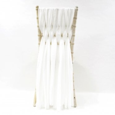 Chiffon Drape Weave Set of 5 Ivory
