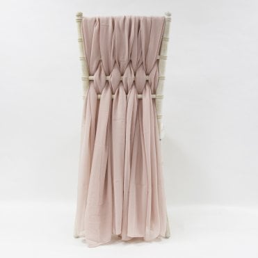 Chiffon Drape Weave Set of 5 Pale Pink