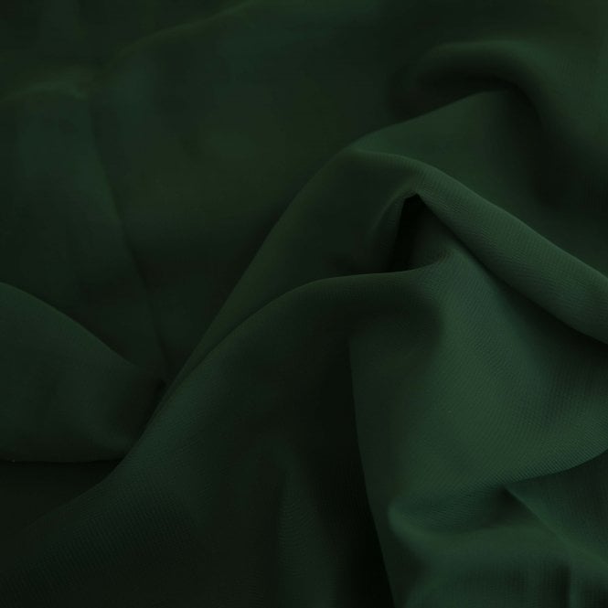 Chiffon Fabric Roll Forest Green 25m