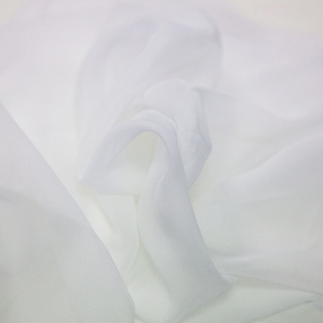 Chiffon Fabric Roll White 25m