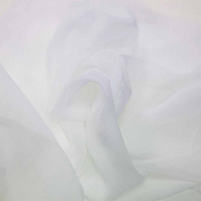 Chiffon Fabric White 30m Roll