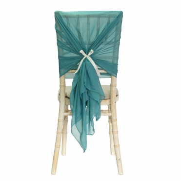 Chiffon Hoods Only Teal