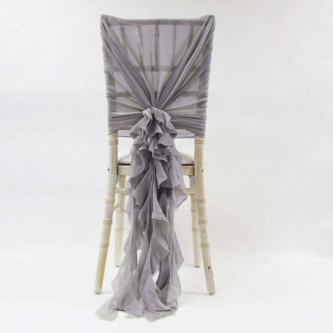 Chiffon Hoods With Ruffles Mink