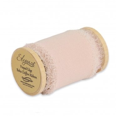 Chiffon Ribbon Boho Blush