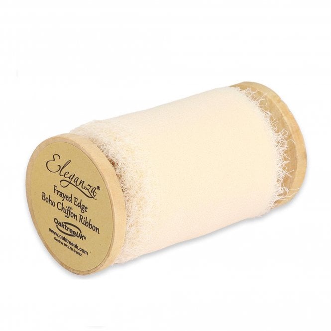 Chiffon Ribbon Boho Cream