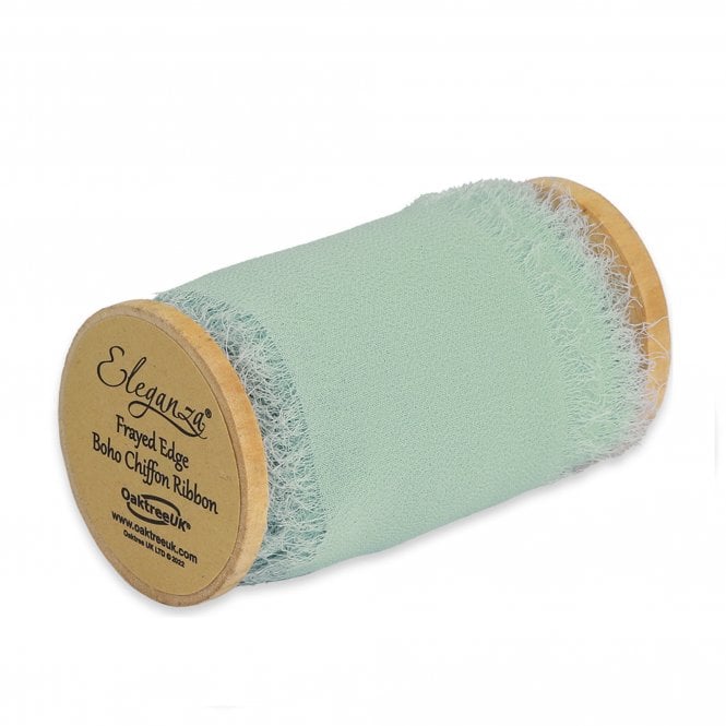 Chiffon Ribbon Boho Mint