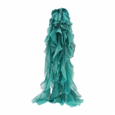 Chiffon Ruffles Only Teal