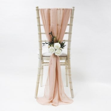 Chiffon Vertical Drops Blush Pink