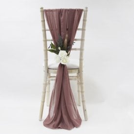 Chiffon Vertical Drops Mauve