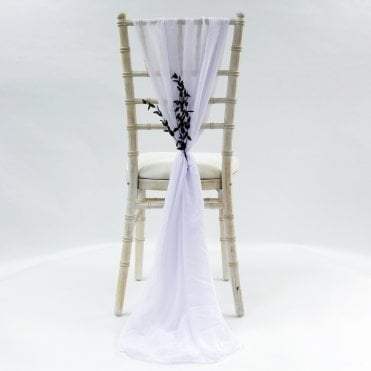 Chiffon Vertical Drops Pale Lavender x 100