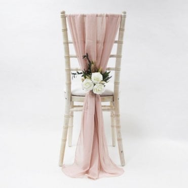 Chiffon Vertical Drops Pale Pink