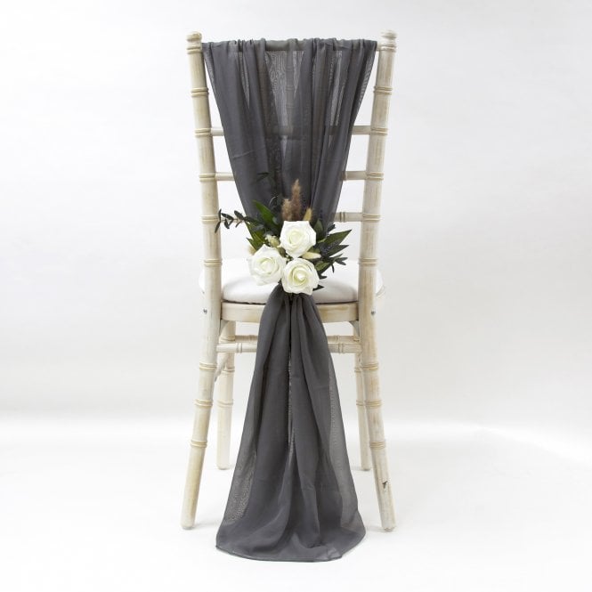 Chiffon Vertical Drops Platinum