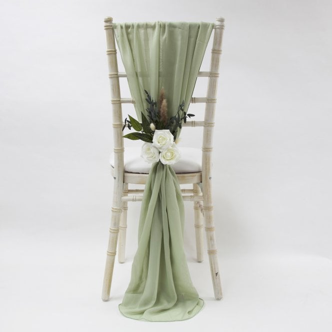 Chiffon Vertical Drops Sage