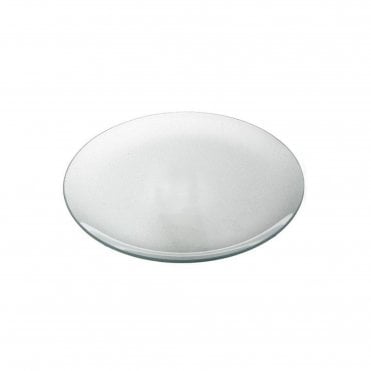 Clear Frosted Glass Charger Plate 30cm