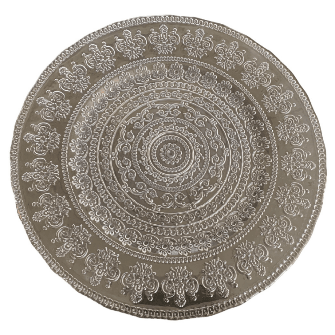 Clear Mirage Charger Plate 0325