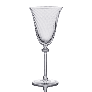 Clear Spiral Red Wine Glass 10146
