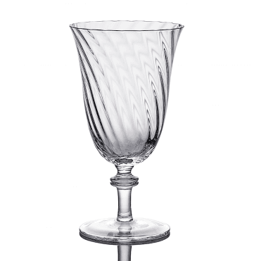 Clear Spiral Water Glass 10148