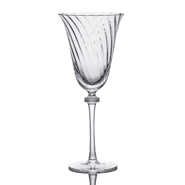Clear Spiral White Wine Glass 10147