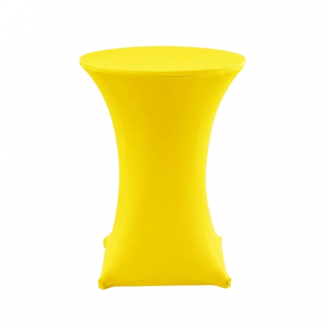Cocktail Lycra Table Cover Size A Yellow
