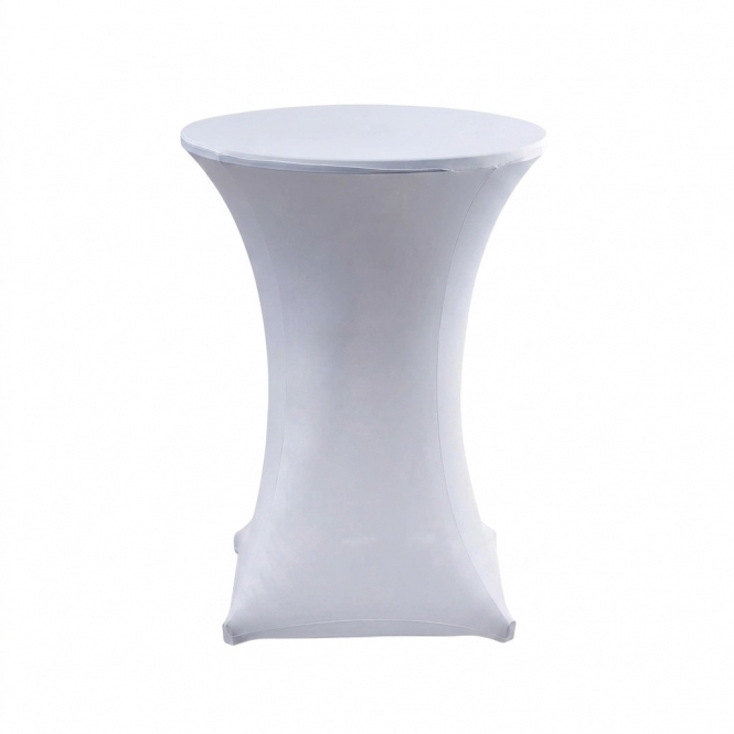 Cocktail Lycra Table Covers Size A White