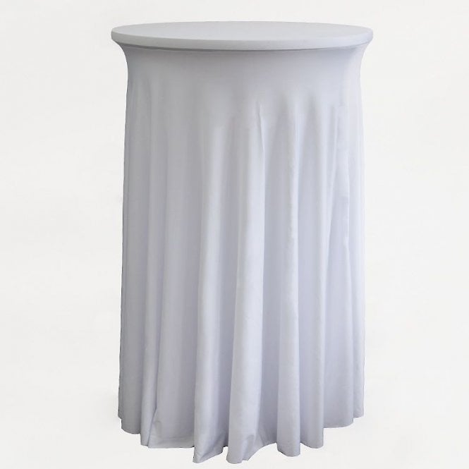 Cocktail Table Spandex Skirt Cover - 60cm X 110cm White