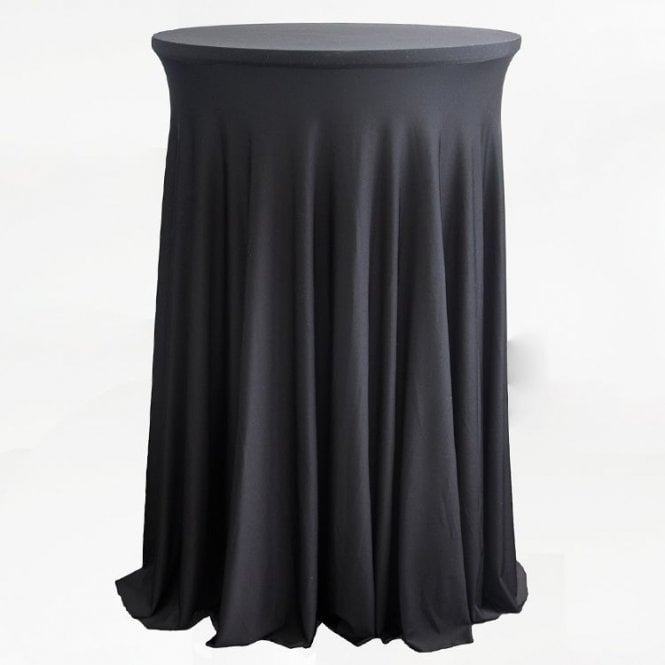 Cocktail Table Spandex Skirt Cover - 80cm X 110cm Black