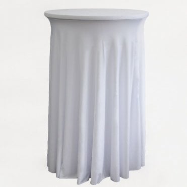 Cocktail Table Spandex Skirt Cover - 80cm X 110cm White