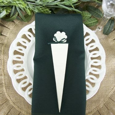 Cone Favour Boxes Ivory 10 Pack