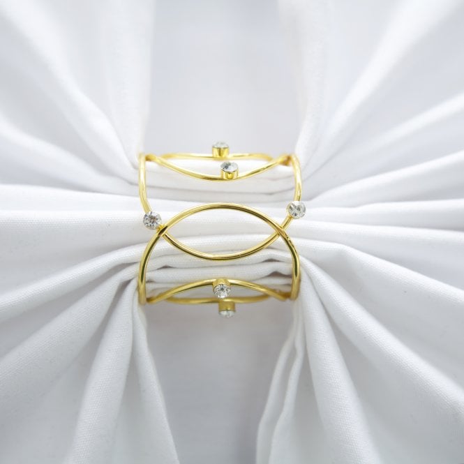 Crown Jewels Napkin Rings Gold