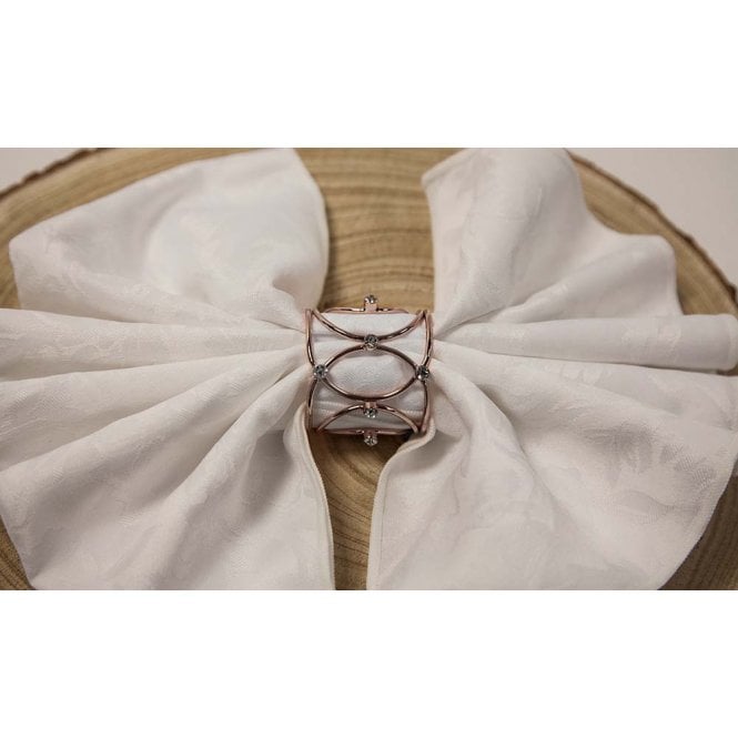 Crown Jewels Napkin Rings Rose Gold