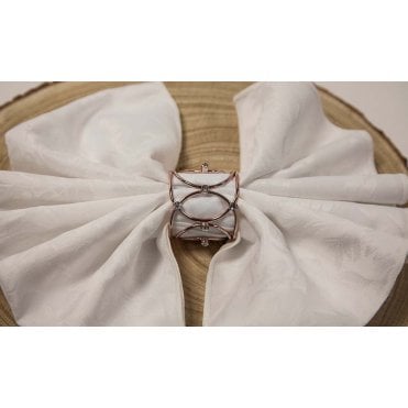 Crown Jewels Napkin Rings Rose Gold