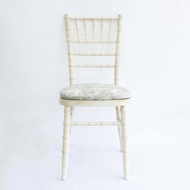 Crushed Velvet Seat Pad Cover Champagne Silver