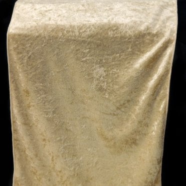Crushed Velvet Table Runners Gold 35cm X 275cm