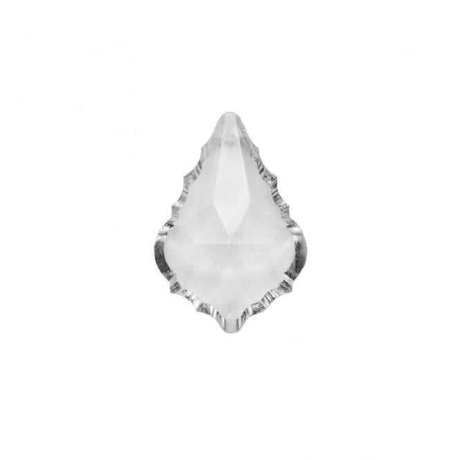 Crystal Leaf Drop Clear DF84 22mm x 38mm