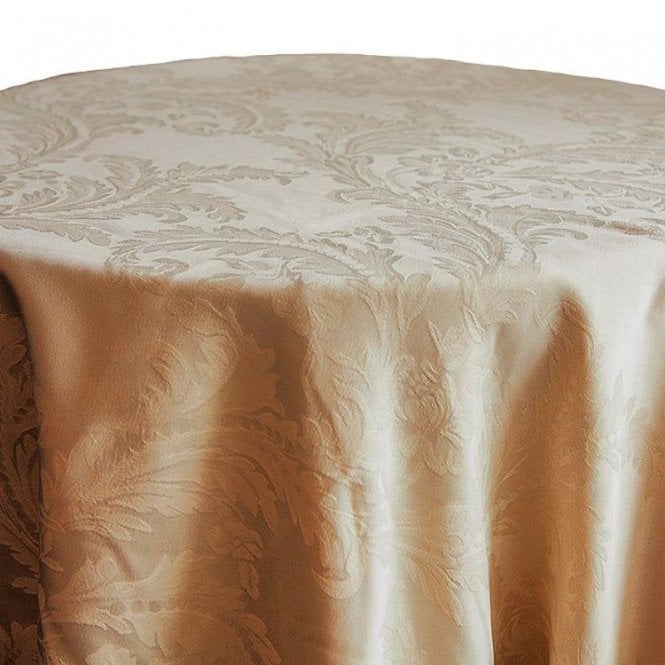 Damask 132 Tablecloth Gold