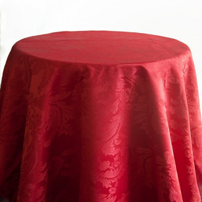 Damask 132 Tablecloths Garnet