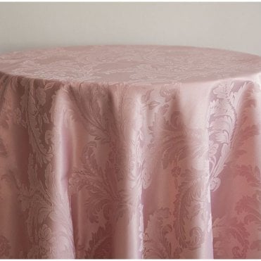 Damask 90 X 90 Tablecloths Blush Pink