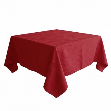 Damask 90x90 Tablecloths Garnet