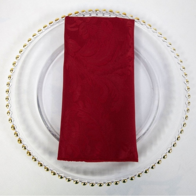 Damask Napkin Garnet