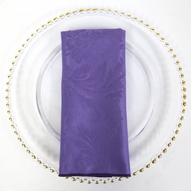 Damask Napkin Purple