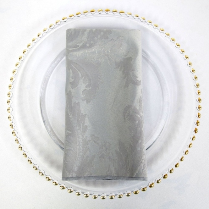 Damask Napkin Silver