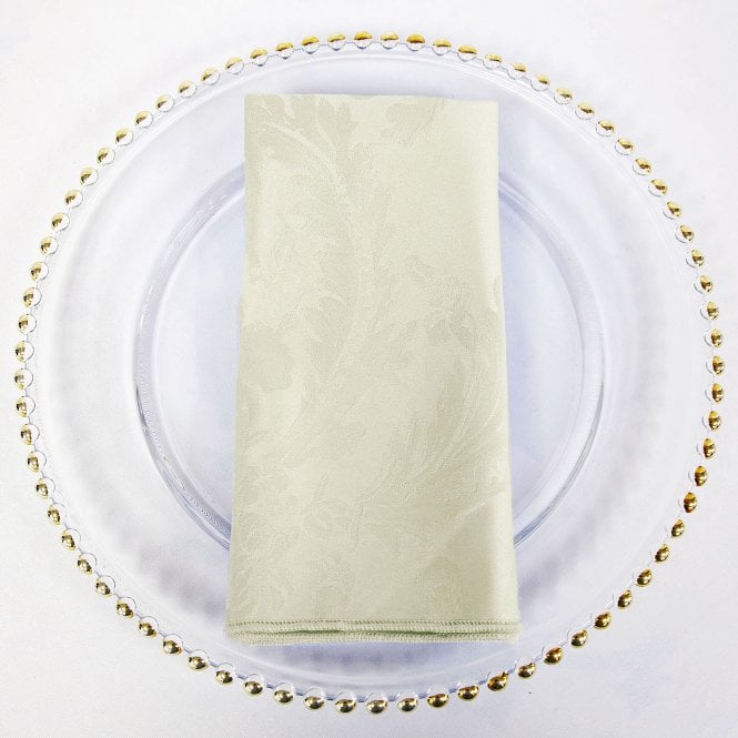 Damask Napkins Ivory